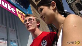 Nerd guy in glasses gets cucked for cash