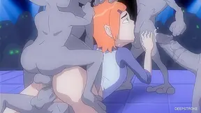 Gwen Seduced by Hulking Monsters in steamy Hentai Encounter