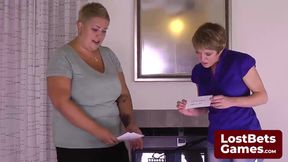 The Final Strip Game Loser, Left in Just Her Bra