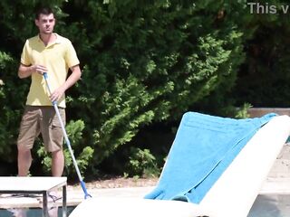 FREE Scene - BFFs Bambola & Yorgelis Carillo Share the Pool Cleaners Ramrod Beneath the Sun GP2611