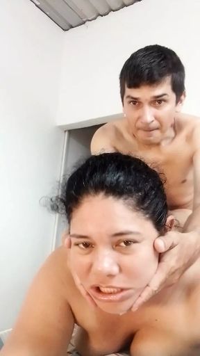 Hairpulling skinny bondage deepthroat