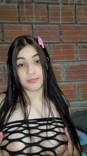 Face of an Indian girl while being fucked from behind