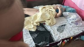 Foreplay in the bedroom with an amateur couple. Crazy sex in the bedroom with a hot amateur couple.
