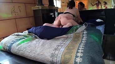 Mom surprises her stepson watching porn on his cell phone, they end up fucking hard