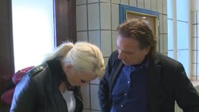 Hot Blonde Girl with Big Breasts Gets Fucked by a Stranger