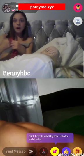 Slim blonde couple enjoys a night in their Norwegian bedroom