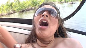 Boat party with some horny babes
