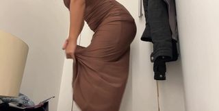 I Came in the Public Fitting Room of a Famous Store in the Mall.