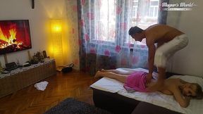 behind the scenes of hot massage and fuck with sharon white