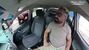Hairy Christina Santes Banging In The Car
