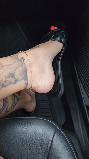 Passenger Princess foot play