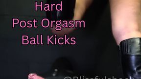 Post orgasm Blowjob Straight to Relentless Ball Kicks