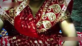 New bride's hot virgin deflowering night Bollywood style adult movie.