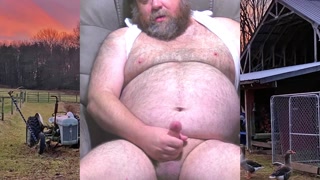 Husky &amp; Hairy Farmer Jerks &amp; Cums