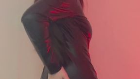 PVC outfit and orgasm