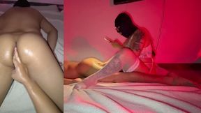 Oily Hairy Ass Massage & Deep Rimming Anilingus Play