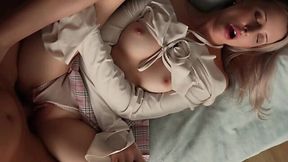 POV Beautiful Stepsister Can Barely Handle Stepbrother's Cock!