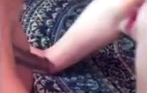Cute blonde loves her first bbc