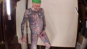 I am  Leeharper Pinnomen - an Adult Performer from Copenhagen - and here I am Trying to Squeze just One More Tight Steel Ring onto My Hard Dick !