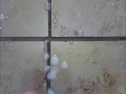 Before Shower wank and Precum Squirting in Slow Motion