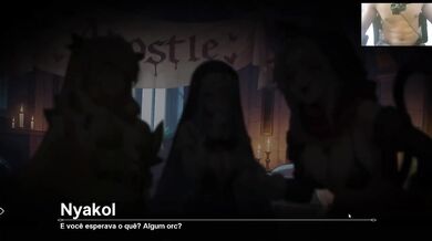 The tavern owner’s milf cosplay fox girl gets owned rough and creampied hard