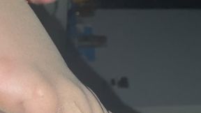 Trapped in Nylon Messy Tickle Cumshot