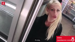 Naughty slut Harleen van Hynten lets a rando fuck her snatch&excl; Cambaron&period;com