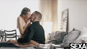 ”Watch this beautiful naked couple have wild multi orgasmic sex”