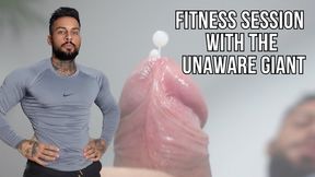Fitness session with the unaware giant - Lalo Cortez