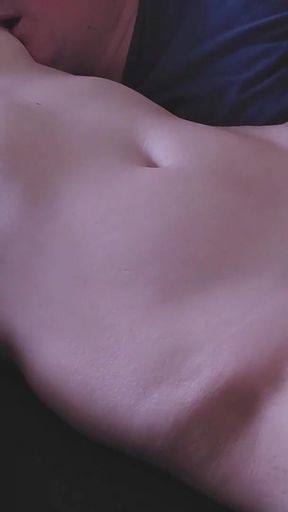 Please Daddy Don't Go Too Deep! Fucking My Stepdaughter While Watching Porn