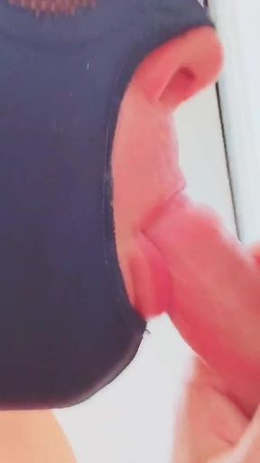 Gloryhole Teacher Trains Me How to Swallow