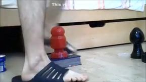 Huge anal Insertion with cum