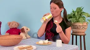 Innocent brunette wanted to get her asshole filled with hard dick