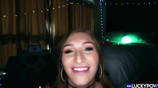 Busty Slut Skylar Snow gives Awesome Blowjob with Tittifuck - MrLuckyPOV