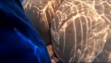 Latina MILF Amateur in Pool Encounter