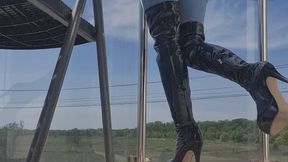 PUBLIC DIAPER FARTS – Trapped Farts Explodes Through My Jeans on the Hotel Balcony