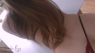 Horny Babe can't get Dressed, She Wants to Fuck First - Cumshot - Layla Ray