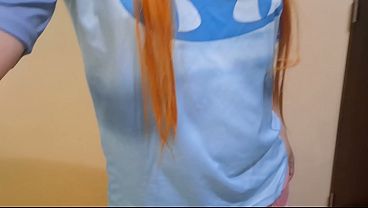 Futanari Gwen Tennyson Cosplay Jerking His Cock off and Huge Load Cumshot