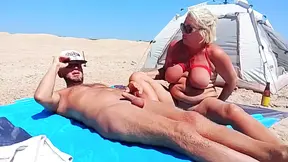 Slut on a nudist beach