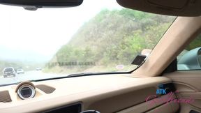 Summer fling and blowjob in the car with amateur Nicole sucking cock&#x1F346;
