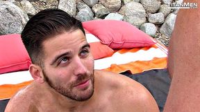 Professor Dirk Caber flip fucks Grad Jackson Grant to Cum Laude