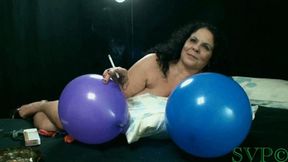 Hot Smoking Granny Pops Balloons ( TEASER )