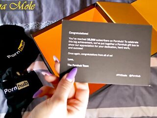 Gift from Pornhub. Unpacking. Thanks Pornhub! Anna Mole