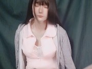 男の娘オナニー Japanese crossdresser teasing