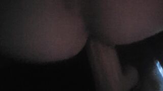 Giant fake penis in my rump while wife is away