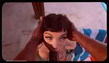 Wild Oil-Slicked Miami Romp with Busty Milf Don Sudan and Horny Little Puck!