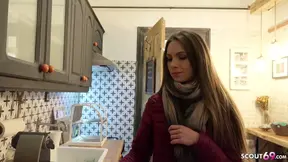 German scout pounds teen's skinny ass