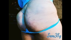 Cum worship Sam38g Fat ass & watch her Orgasm