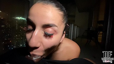 SEXY ARAB NEIGHBOR SUCKS DICK FOR RENT MONEY - ROXIE SINNER