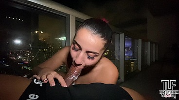 SEXY ARAB NEIGHBOR SUCKS DICK FOR RENT MONEY - ROXIE SINNER
